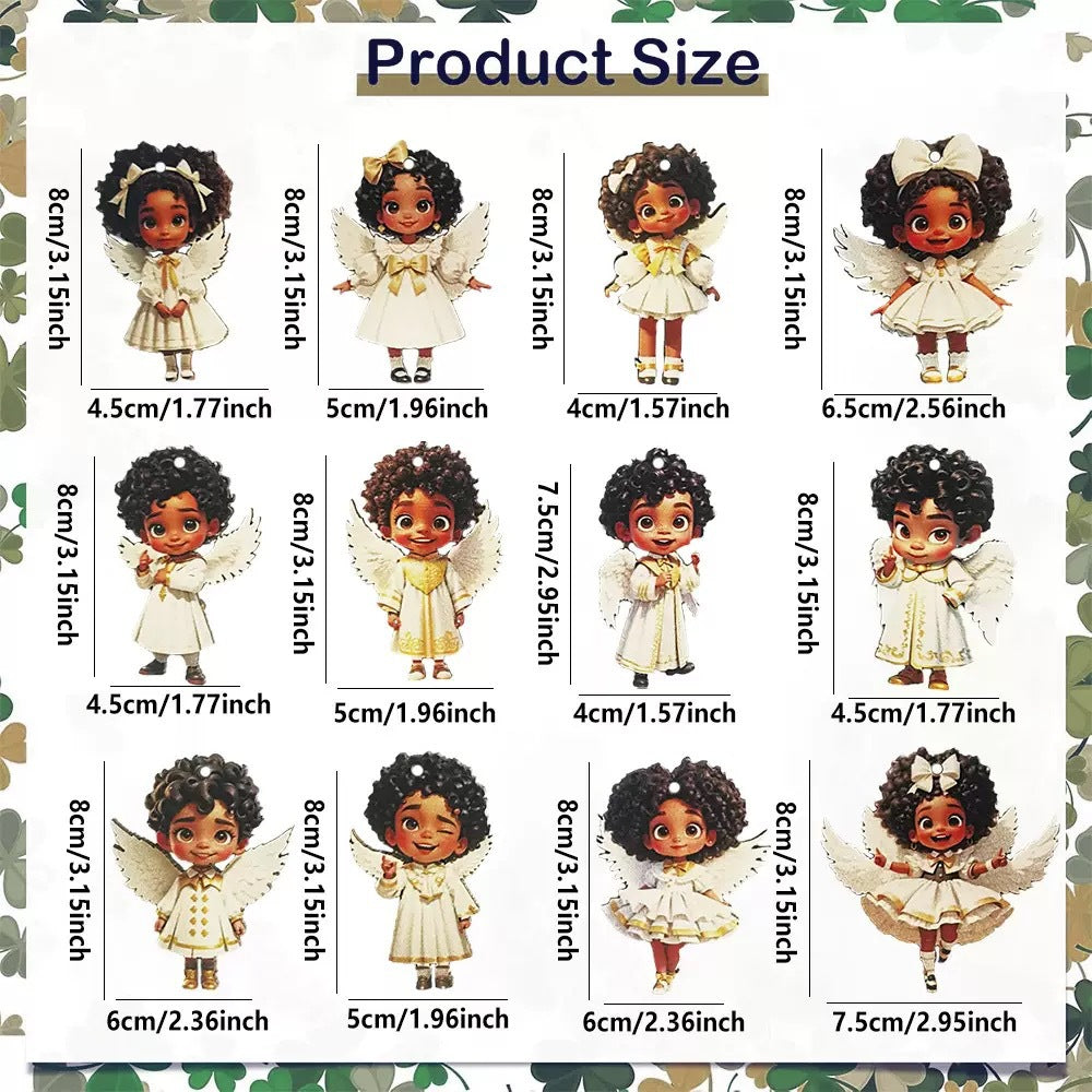 🎁Dřevěná ozdoba anděl Bytové dekorace