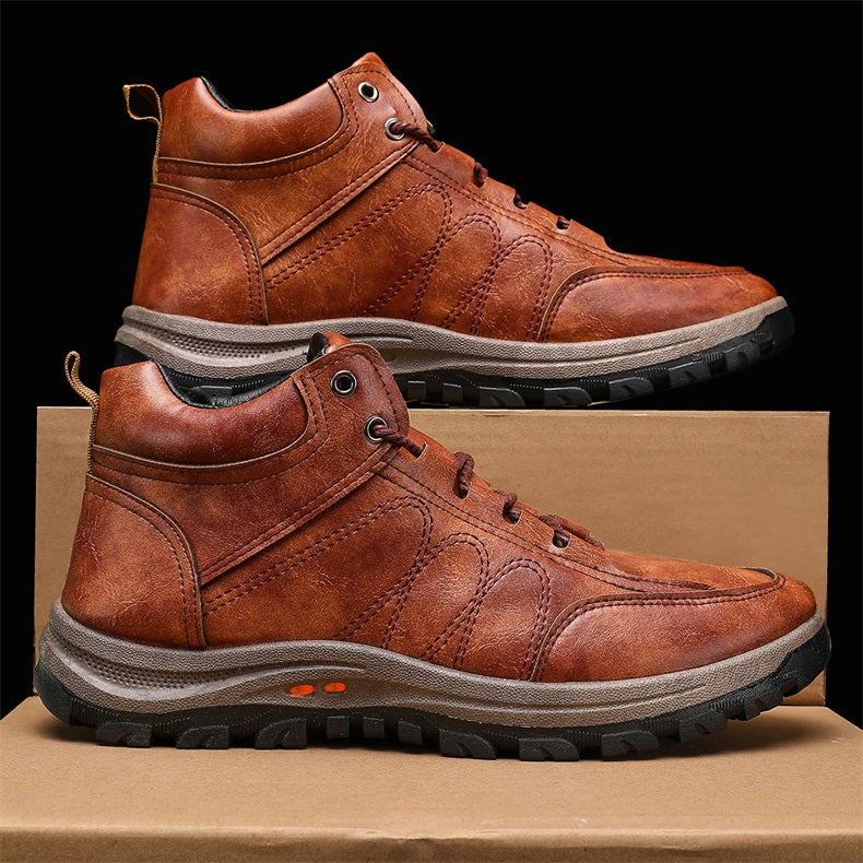👟 Buty Trekkingowe Męskie Wysokie Topu - Modne, Duże Rozmiary, Sportowe Na Codzien - 4185505