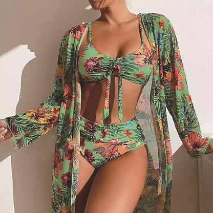 👙☀️【S-2XL】【Conjunto de tres piezas】Nuevo conjunto de bañador de tres piezas de 2026, incluye una falda