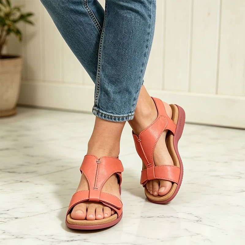 【36-43】Sandalias de verano con suela blanda y soporte de arco, casuales y cómodas.