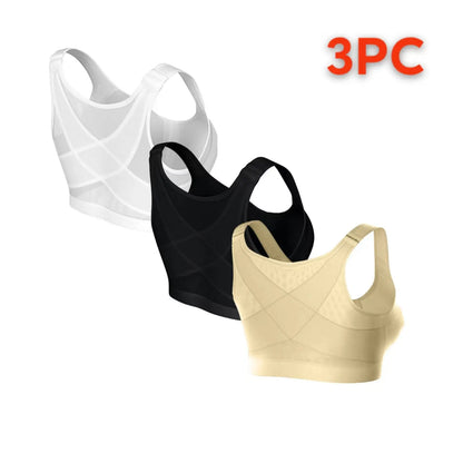 🔥Kupte 1 a získejte 2 zdarma 【S-5XL】【3 kusy】Dámská prodyšná neelastická sportovní podprsenka