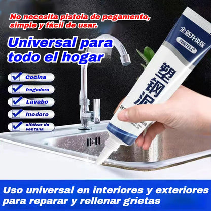 🔥Sellador blanco impermeable, a prueba de moho, de secado rápido, adecuado para cocinas, baños, inodoros, lavabos, puertas, ventanas, etc.