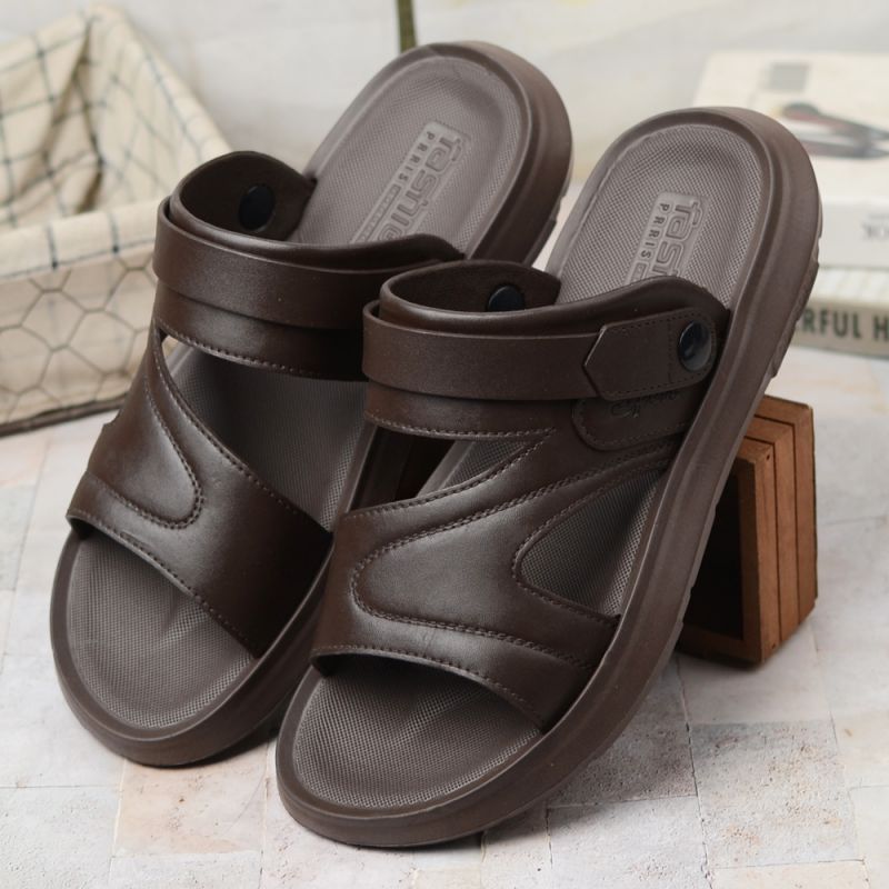 【39%OFF】Sandalias casuales de cuero para hombre