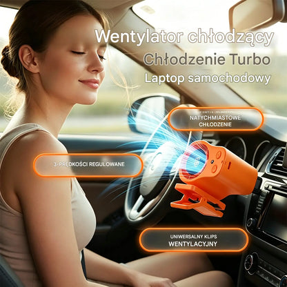 🌀 Wentylator bezobsługowy z wyświetlaczem LED, wbudowanym klipsem i 199 poziomami regulacji