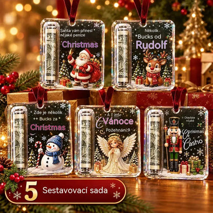 Sada 5 kusů za 560 Kč🎄 Vánoční ozdoba na peníze ✨ Ozdoba na vánoční stromeček, která ukrývá bankovky – kreativní a překvapivý sváteční dárek.