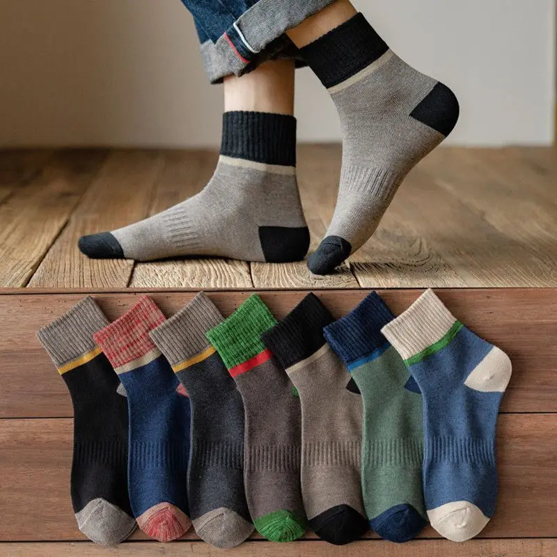 😍🧦【Kupte 5 a získáte 5 zdarma, 10 párů】Antibakteriální, deodorační a teplé vlněné ponožky na podzim a zimu.