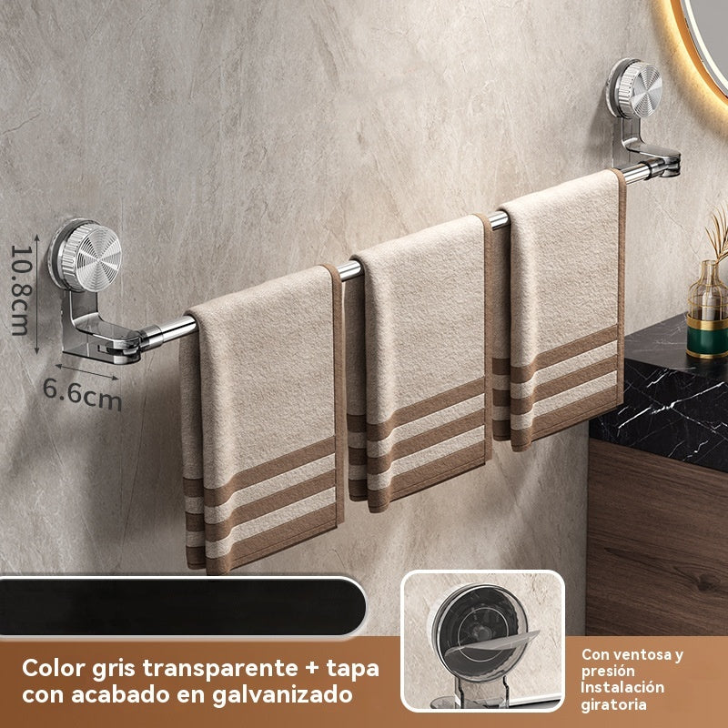 🎁【¡50% de descuento el último día!】✨🚿Diseño ligero y sin perforaciones —Toallero retráctil con ventosa