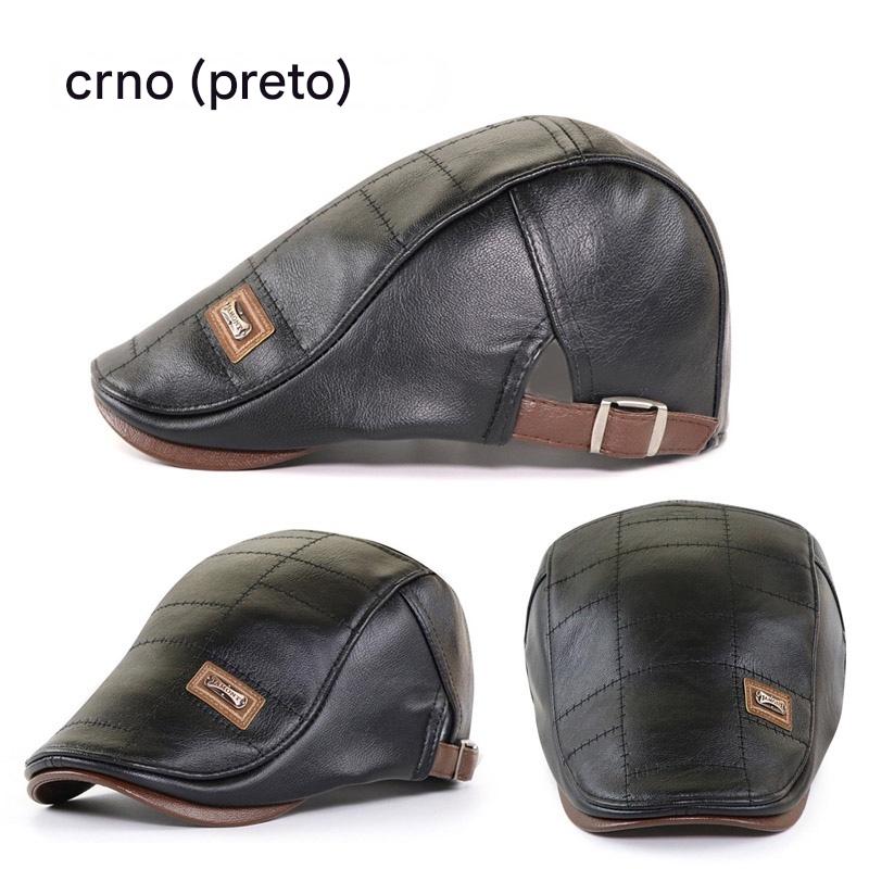 🔥 🔥 Kapa u retro stilu, od visokokvalitetne prirodne kože, savršeno se uklapa u sve – 4190315