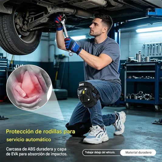 Rodilleras protectoras fluorescentes para todas las estaciones
