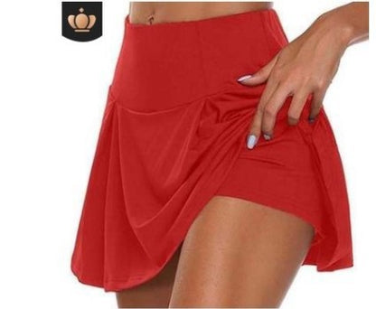🎾【S-5XL】Dámské dvoudílné sportovní falešné fitness šaty