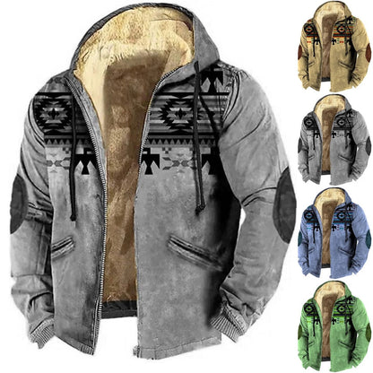 🔥💥【M-5XL】Pánská Mikina s Kapucí 2025 – Podzimní a Zimní Móda, Zpevnění, Teplá a Pohodlná do Chladu