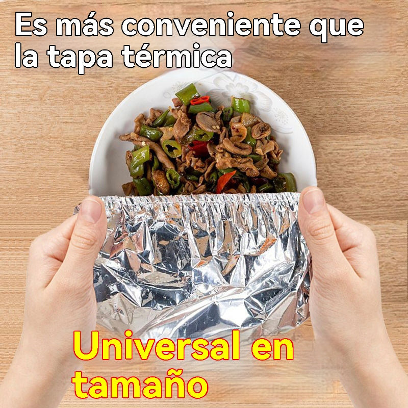 🔥🔥【50/100 piezas】🍎🔥 Cubierta térmica de papel de aluminio apto para alimentos