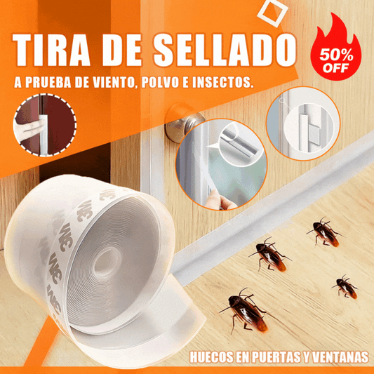🚪 【Compra 1 y recibe 1 gratis】Tira de sellado inferior de puerta de PVC – Antipolvo y anticorriente de aire
