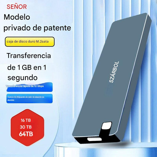 📣【SSD externo pequeño】💫Alta velocidad de transferencia, diseño compacto, ligero, resistente a golpes, estable