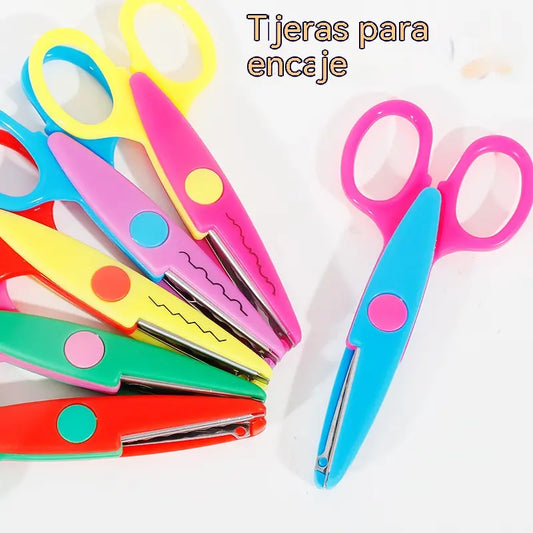 🥰【Juego de 6 piezas】Solo 24 euros✂️🌈Tijeras de seguridad para niños (para proyectos de bricolaje)