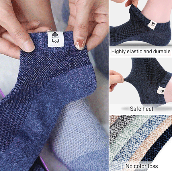 🔥Compra 5 y llévate 5 gratis⚡【Paquete de 10 pares】🧦Calcetines transpirables, antibacterianos y resistentes al olor para hombre, nuevos en 2026, primavera/verano