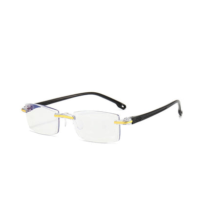 👓Gafas de lectura con luz azul de diamante de alta definición para hombres y mujeres
