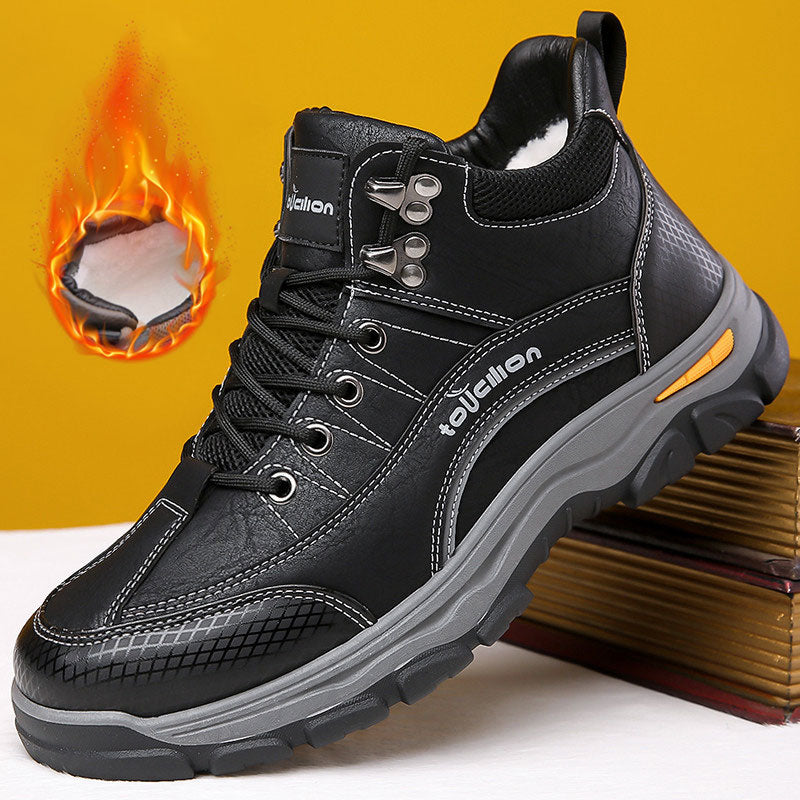 🔥 Buty zimowe męskie z wełną naturalną | Grube i ciepłe | Antypoślizgowe | 4183784