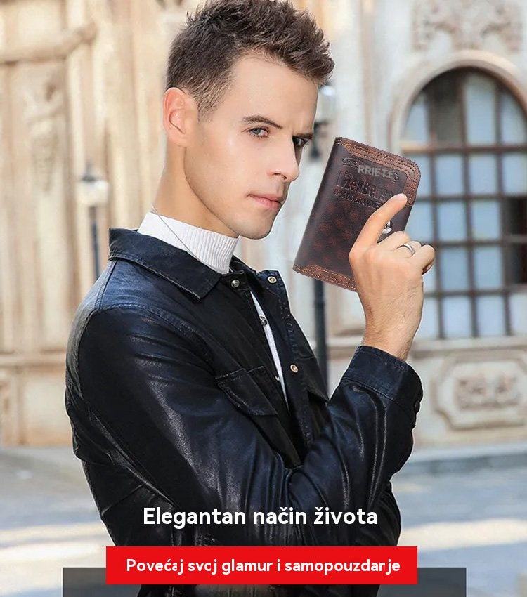 ✨🥇【Vremenski ograničen popust, Kupi 1, dobavi 1 besplatno】Elegantni muški novčanik velikog kapaciteta - 4198751