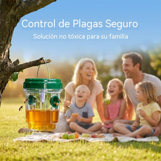 🐝☀️ Trampa solar para avispas para terraza y jardín 🔋🌿 – eficaz, recargable y resistente a la intemperie – sin productos químicos, para hasta 500 m² – ¡ahorra ahora!
