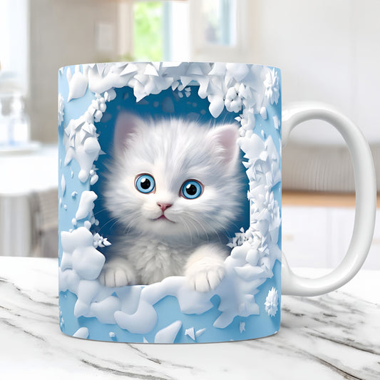 🎁Kreativní hrnek na kávu s kočkou, vynikající dárek-4097283