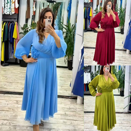🌈👗【S-5XL】Nové módní šaty, klasický design, elegantní a jednoduché