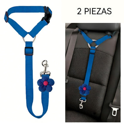 [2 pieza 23 euros] Cinturón de seguridad para perros y correa para pasear (2 en 1)