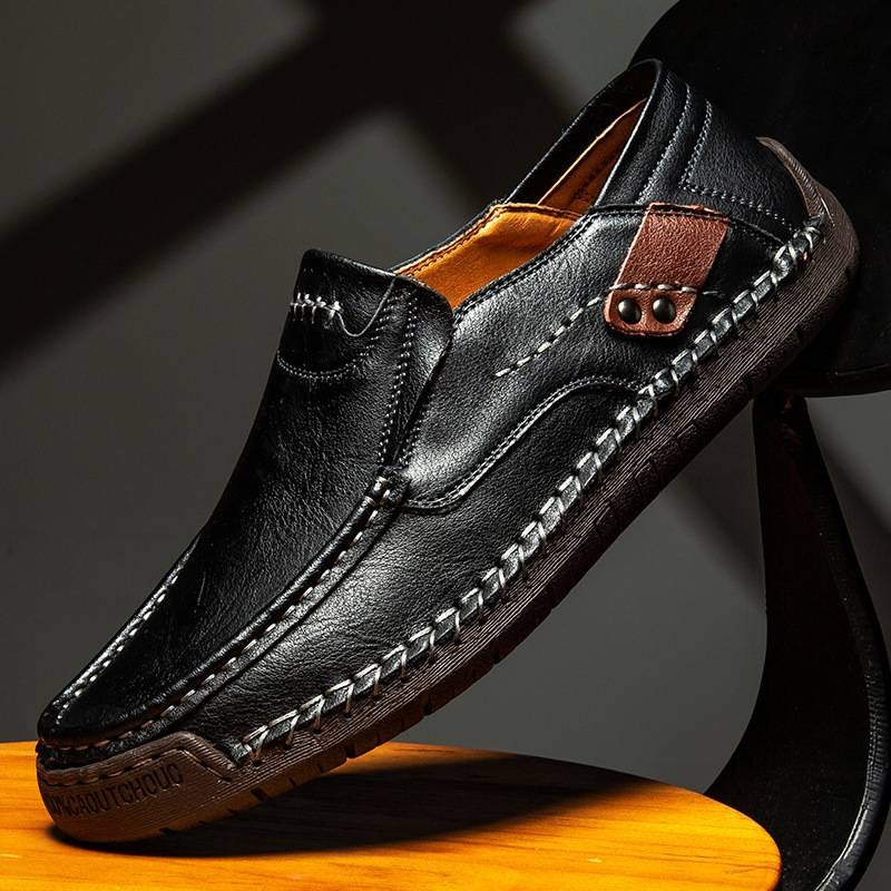 👞Έκπτωση 50%🔥【38-48】Χειροποίητα δερμάτινα μοκασίνια ✅️Πληρωμή κατά την παράδοση