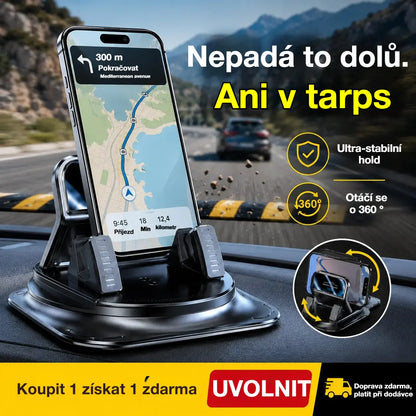 🔥【50% SLEVA】🚗 Bezpečný a chytrý: Dokonalý držák telefonu do auta 2 v 1! 🚗