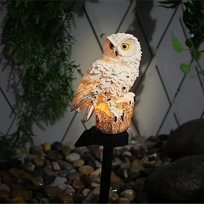 🦉 Solární dekorativní lampa ve tvaru sovy – Teplé světlo pro vaši zahradu-4078994