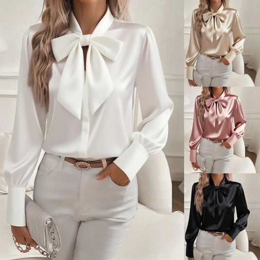🔥【S-2XL】✨Dámská módní hedvábná košile, elegantní střih, měkká látka, moderní střih, je perfektní volbou pro každý den