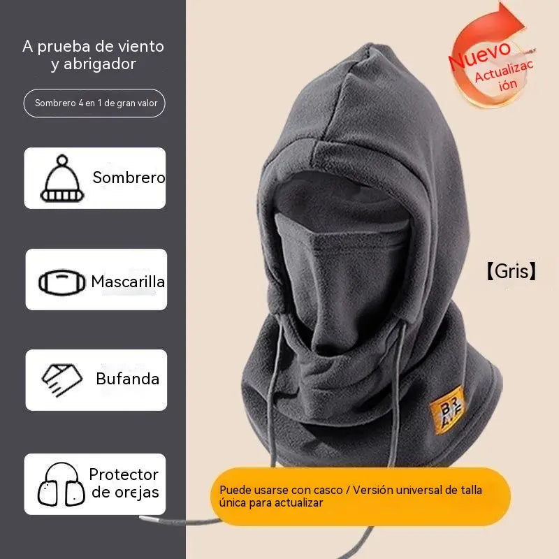 ❄️ Pasamontañas Térmico con Forro Polar Grueso para Invierno