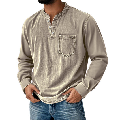 👔 【S–5XL】Pánské ležérní a módní tričko na jaro a podzim