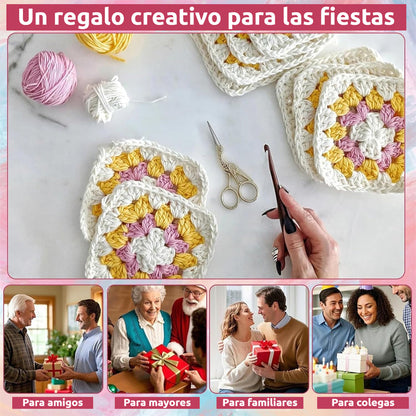 🔥🧩🧷【50 diseños únicos】Juego de tarjetas de crochet