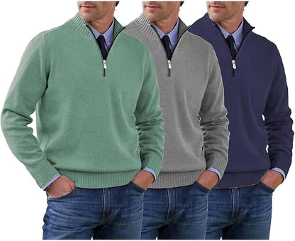 【L-5XL】Popularni topli puloveri s patentnim zatvaračem za jesen i zimu-4174905