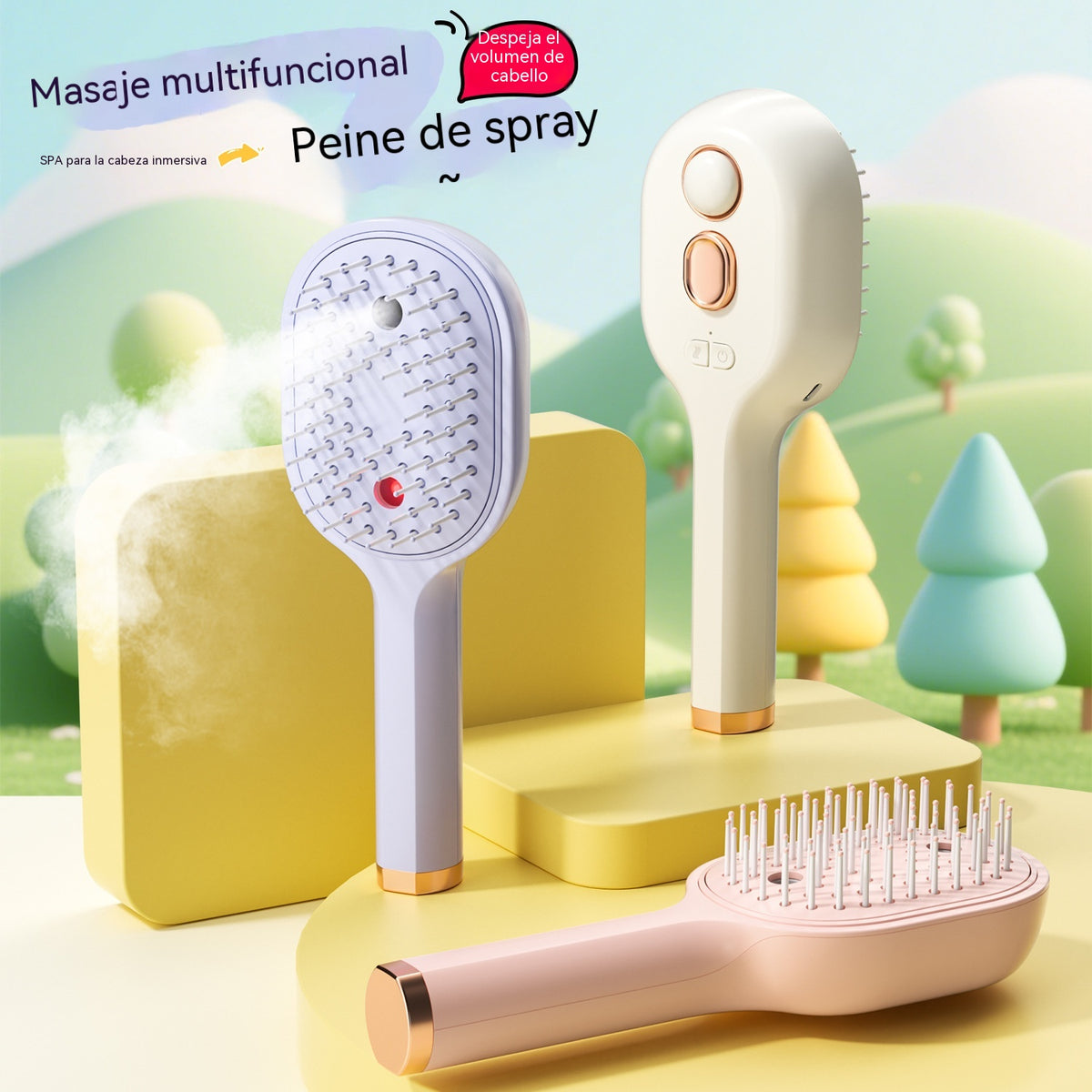 💖💨Un peine con función de pulverización de un solo botón para evitar eficazmente que el cabello se enrede.-4308899