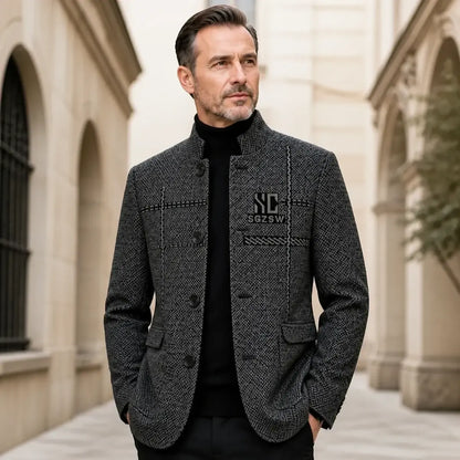 🧥 SLEVA 60%! 🔥 Pánský zimní kabát 3D střihu - hrubý a větruodolný, ideální do chladného počasí venku ❄️✨【40-90kg】