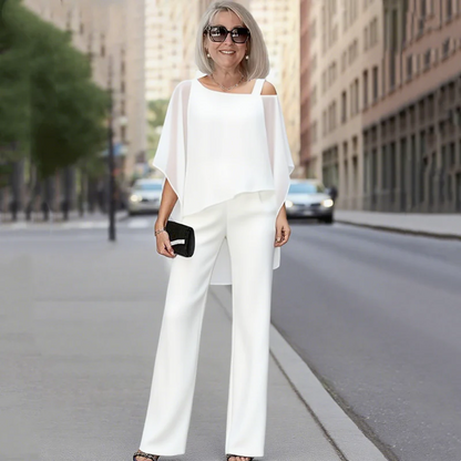 ⏳Oferta limitada⏰【50-120KG】👚👖Set 2 piezas mujer – Blusa + Pantalón, piel suave, hombros fuera ✅ Ideal para junio ☀️¡Cómodo y fresco!