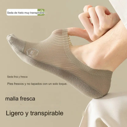 🧦【6 pares 27 euros】Calcetines invisibles transpirables de malla fina antideslizantes universales de 6 piezas
