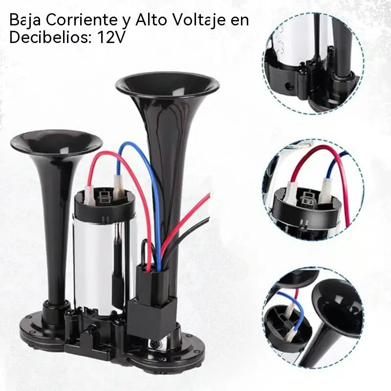 🚗🚂📣Bocina neumática para trenes, camiones y turismos