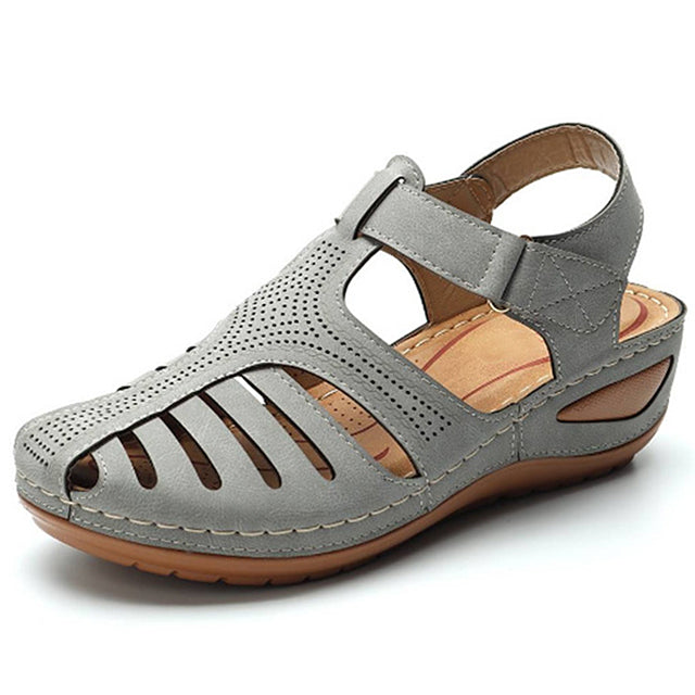 🔥【34-44】Sandalias de cuña casuales para mujer, transpirables y cómodas
