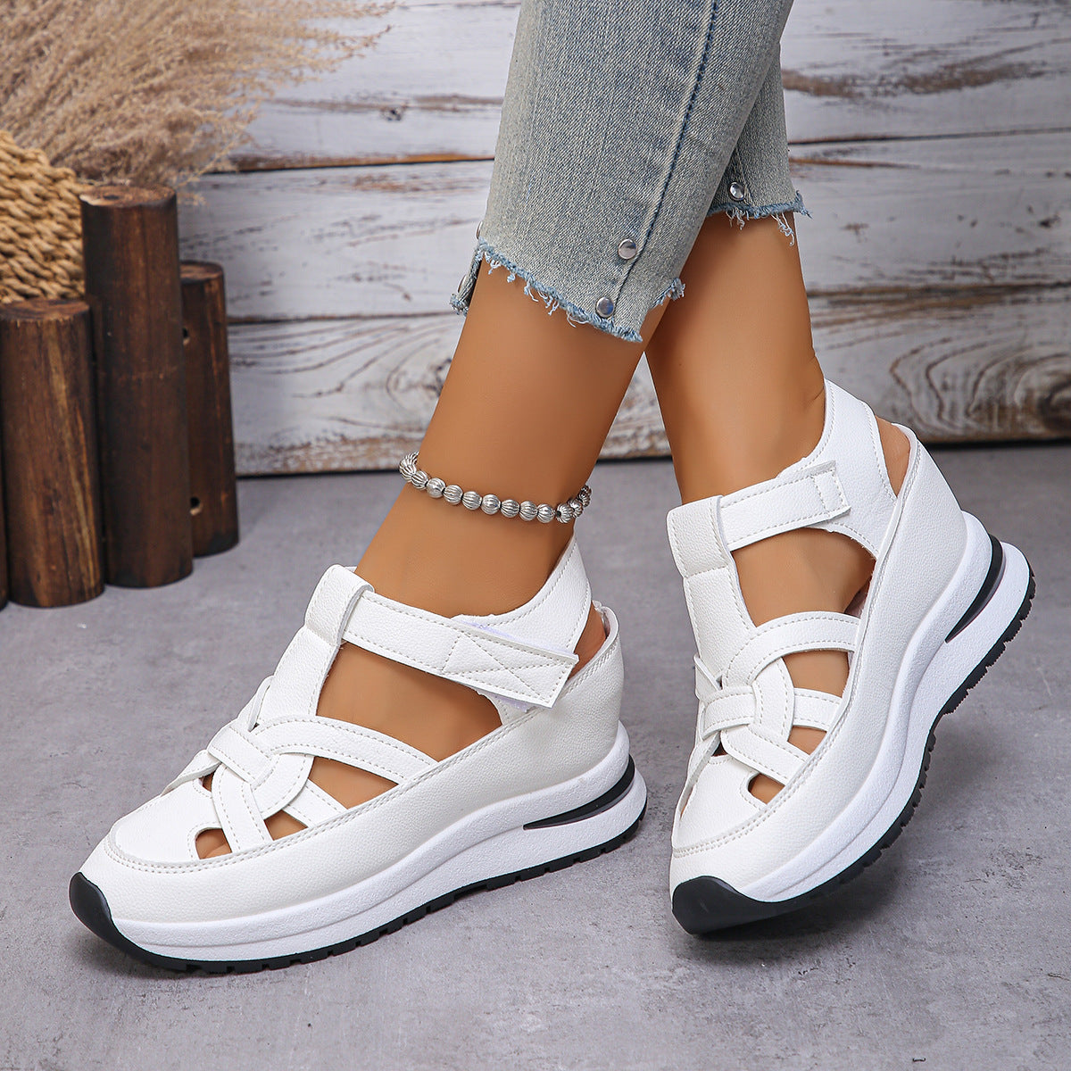 【35-43】sandalias casuales de suela gruesa 2026
