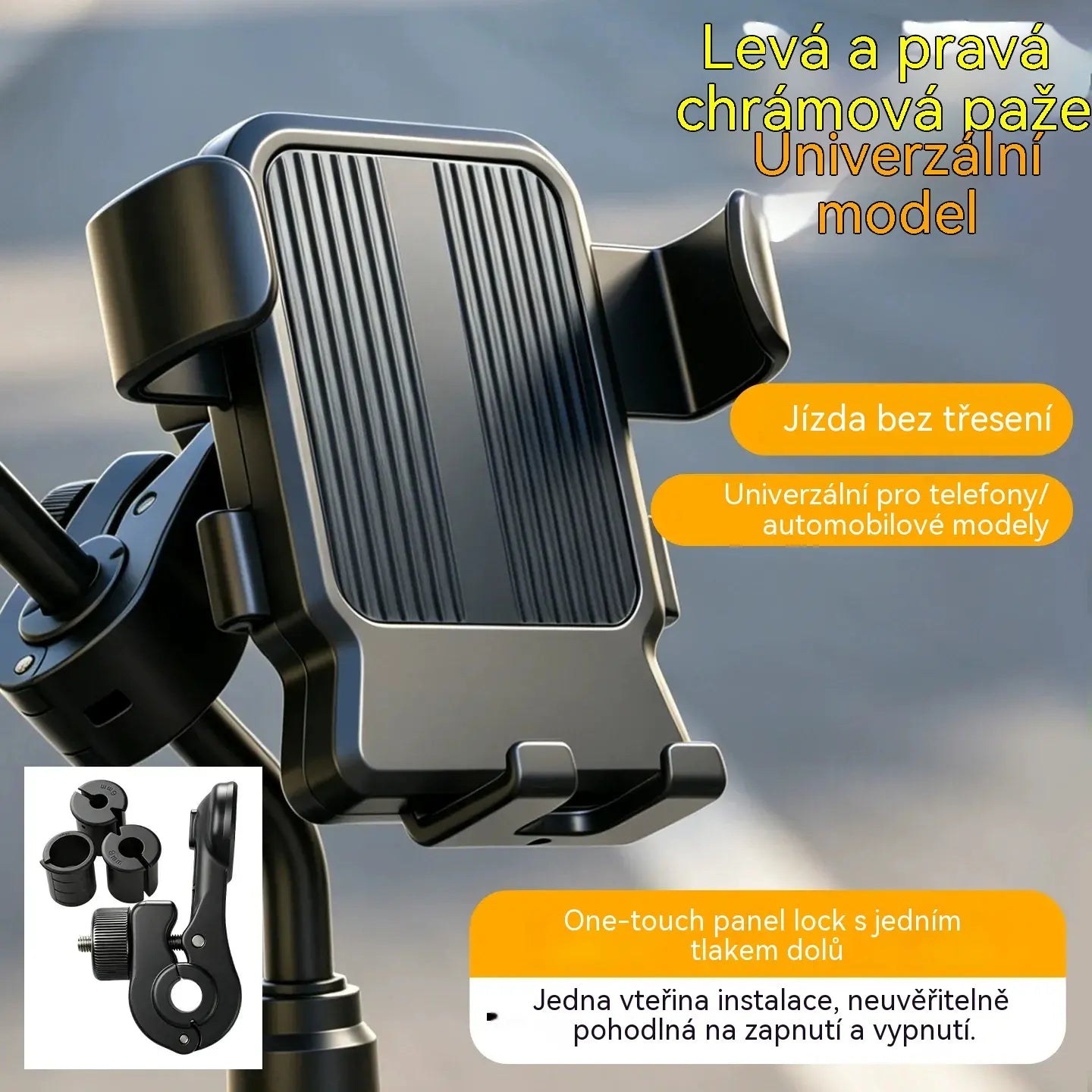 🚴 Držák telefonu na motorku s bezpečným úchopem