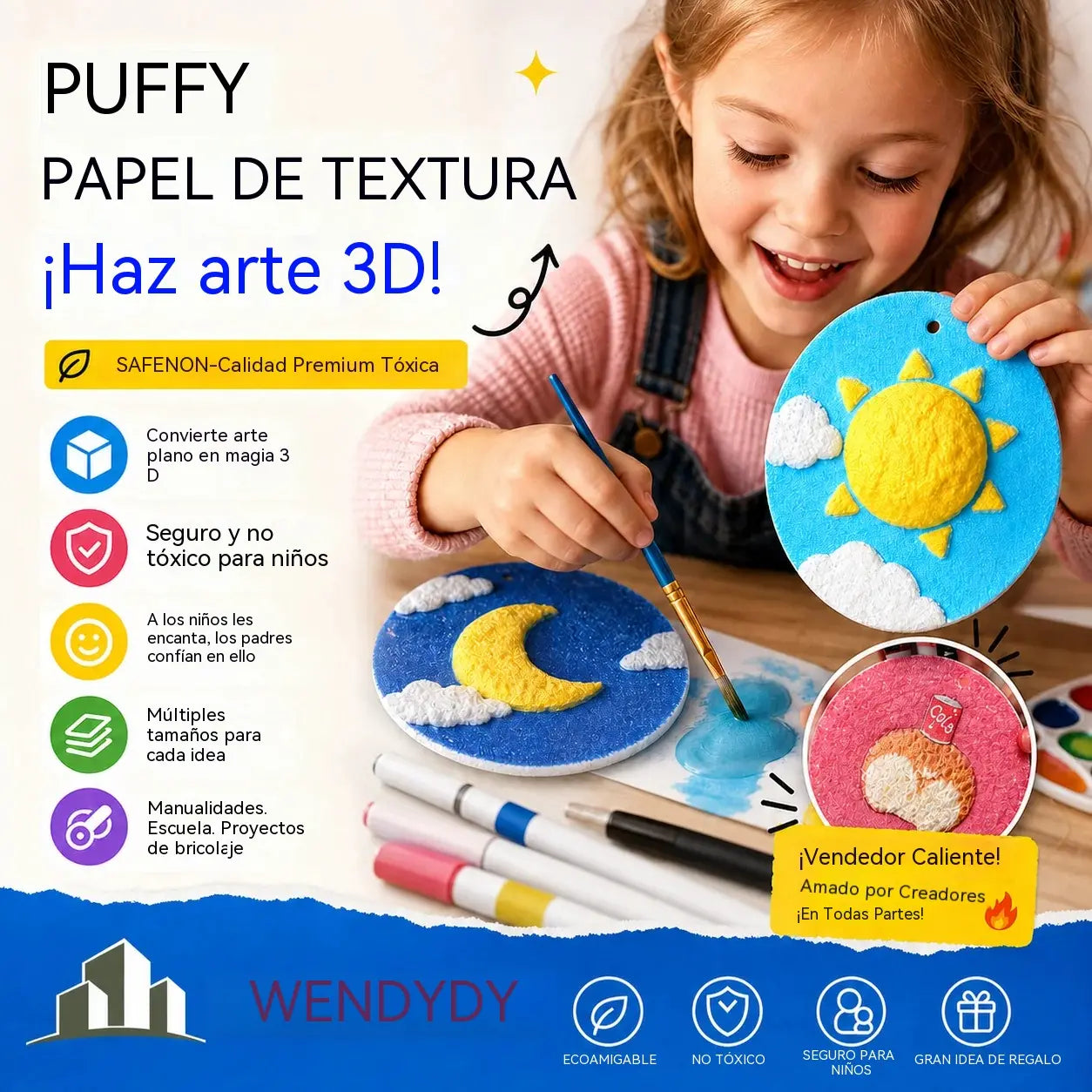 🎄¡Oferta sorpresa especial! 🔮¡Domina la magia del dibujo! 👩‍🎨Papel de dibujo con textura de espuma🎁