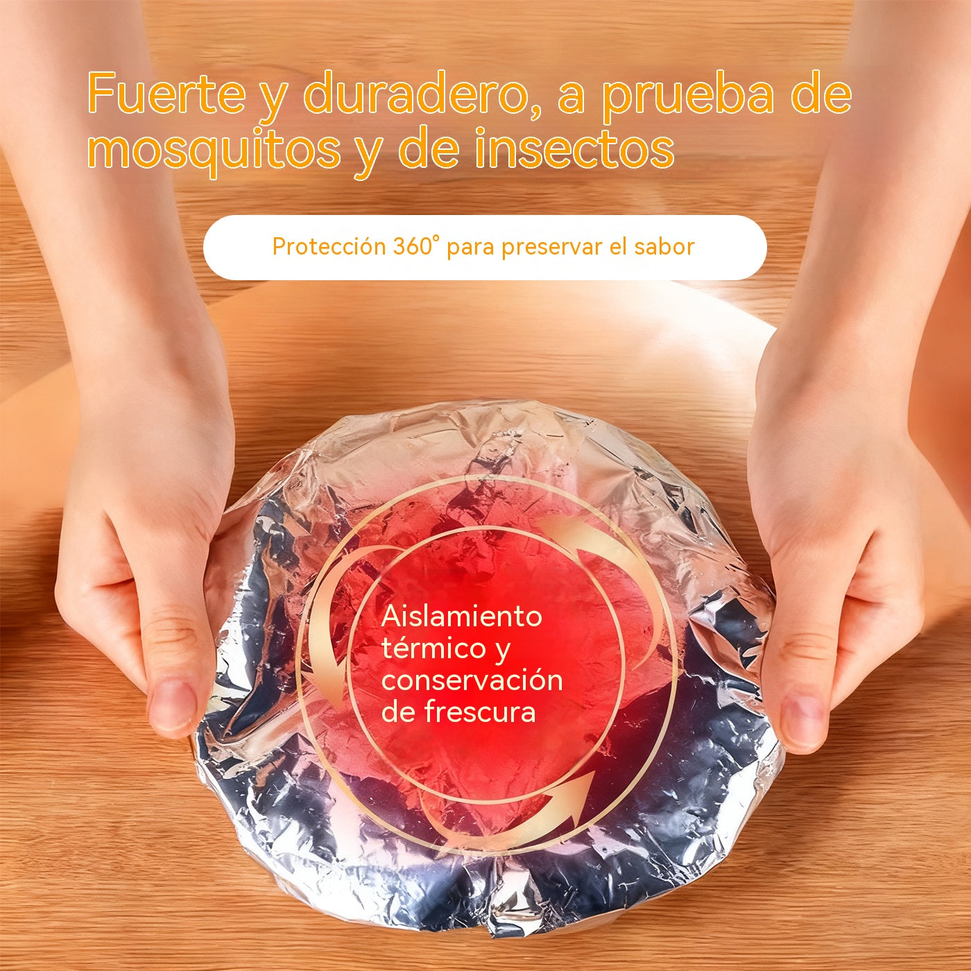 【100 piezas】 Cubierta aislante de papel de aluminio