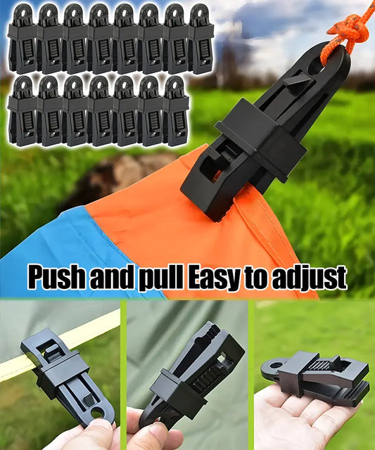 🏡🌿[20/50/100 piezas] Clips de fijación para red de sombra de jardín, clips de fijación para carpas