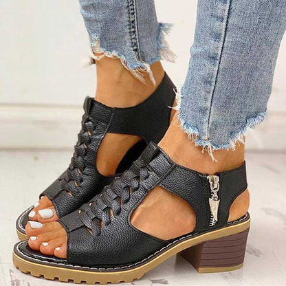👡🔥 ¡Piel genuina y comodidad elevada! Sandalias con plataforma para mujer – 50% descuento