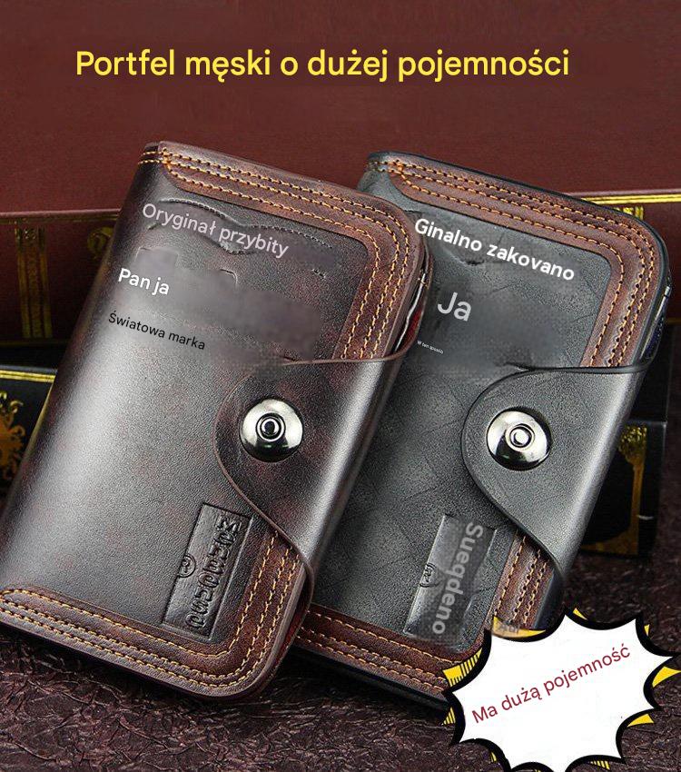 ✨【Ograniczony czasowo rabat, Kup 1, dostaniesz 1 za darmo】Elegancki męski portfel dużej pojemności - 4199836