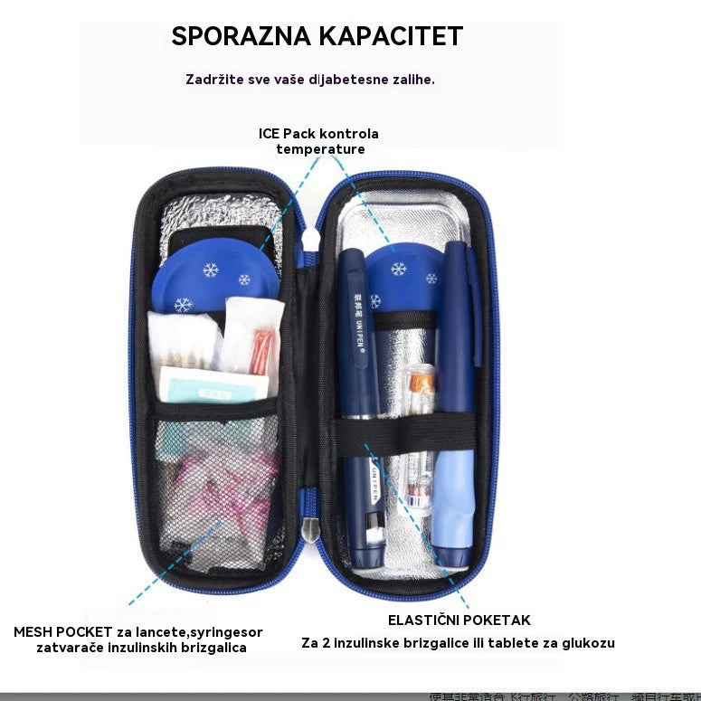 Putna hladnjača za inzulin s prikazom temperature - 4225095