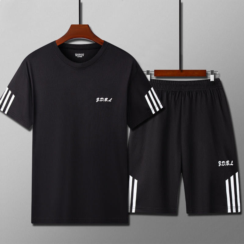 【45-100 kg】Conjunto de verano para hombre, malla transpirable y de secado rápido, estilo moderno, apto para deporte y ocasiones de negocios.